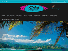 Tablet Screenshot of alohaquiltshop.com